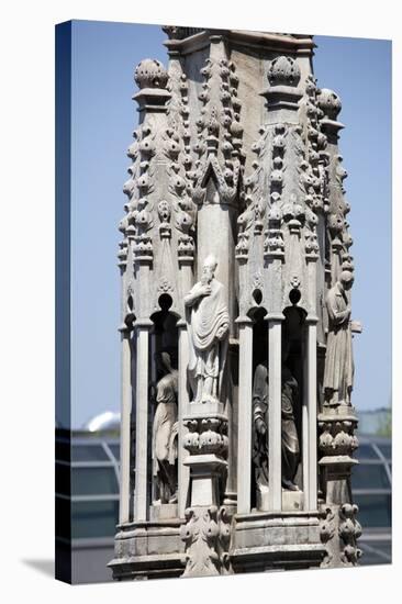 Italy, Milan, Milan Cathedral, Spires, Pinnacles and Statues on Spires-Samuel Magal-Stretched Canvas