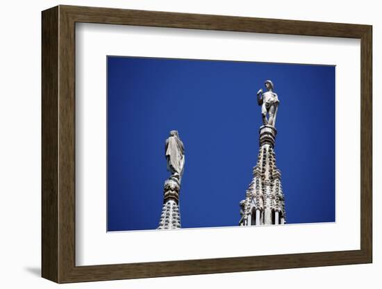 Italy, Milan, Milan Cathedral, Spires, Pinnacles and Statues on Spires-Samuel Magal-Framed Photographic Print