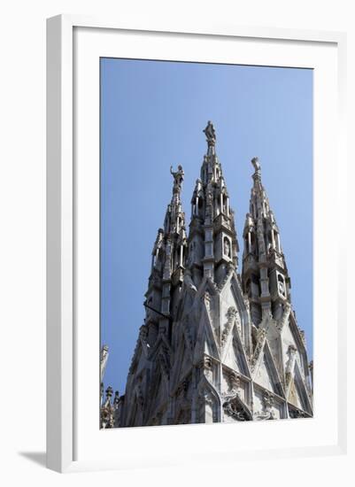 Italy, Milan, Milan Cathedral, Spires, Pinnacles and Statues on Spires-Samuel Magal-Framed Photographic Print