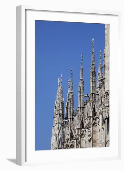 Italy, Milan, Milan Cathedral, Spires, Pinnacles and Statues on Spires-Samuel Magal-Framed Photographic Print