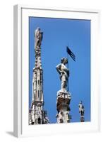 Italy, Milan, Milan Cathedral, Spires, Pinnacles and Statues on Spires-Samuel Magal-Framed Photographic Print