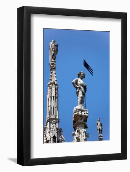 Italy, Milan, Milan Cathedral, Spires, Pinnacles and Statues on Spires-Samuel Magal-Framed Photographic Print