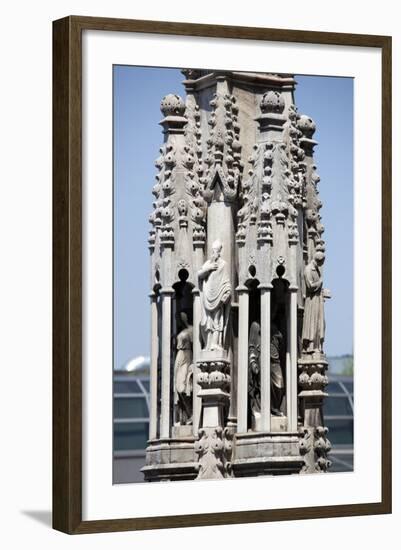 Italy, Milan, Milan Cathedral, Spires, Pinnacles and Statues on Spires-Samuel Magal-Framed Photographic Print