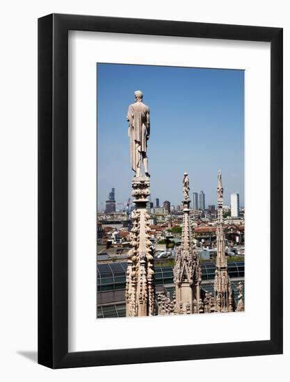 Italy, Milan, Milan Cathedral, Spires, Pinnacles and Statues on Spires-Samuel Magal-Framed Photographic Print