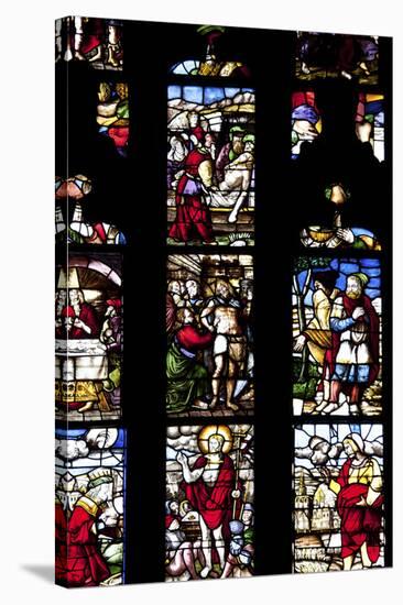 Italy, Milan, Milan Cathedral, Stained Glass, Choir Window 19, New Testament-Samuel Magal-Stretched Canvas