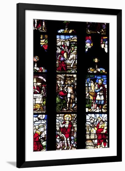 Italy, Milan, Milan Cathedral, Stained Glass, Choir Window 19, New Testament-Samuel Magal-Framed Photographic Print