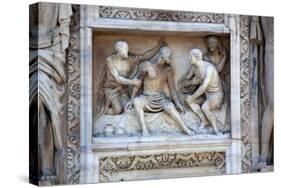 Italy, Milan, Milan Cathedral, Statues and Reliefs. Episodes and symbols from the Old Testament-Samuel Magal-Stretched Canvas