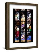 Italy, Milan, Milan Cathedral, Window 12, Stories of St. Giovanni Bono (above his altar)-Samuel Magal-Framed Photographic Print