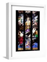 Italy, Milan, Milan Cathedral, Window 12, Stories of St. Giovanni Bono (above his altar)-Samuel Magal-Framed Photographic Print