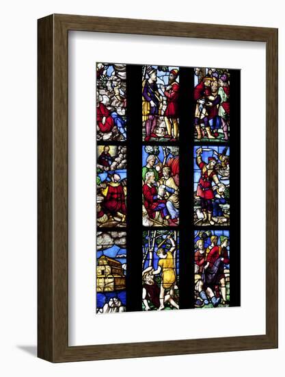 Italy, Milan, Milan Cathedral, Window 3, Old Testament-Samuel Magal-Framed Photographic Print