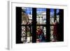 Italy, Milan, Milan Cathedral, Window 32, Life of St. Ambrose, Baptism of St. Augustine-Samuel Magal-Framed Photographic Print