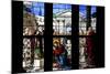 Italy, Milan, Milan Cathedral, Window 32, Life of St. Ambrose, Baptism of St. Augustine-Samuel Magal-Mounted Photographic Print