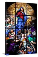 Italy, Milan, Milan Cathedral, Window 45, Assumbtio of the Virgin-Samuel Magal-Stretched Canvas