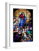 Italy, Milan, Milan Cathedral, Window 45, Assumbtio of the Virgin-Samuel Magal-Framed Photographic Print