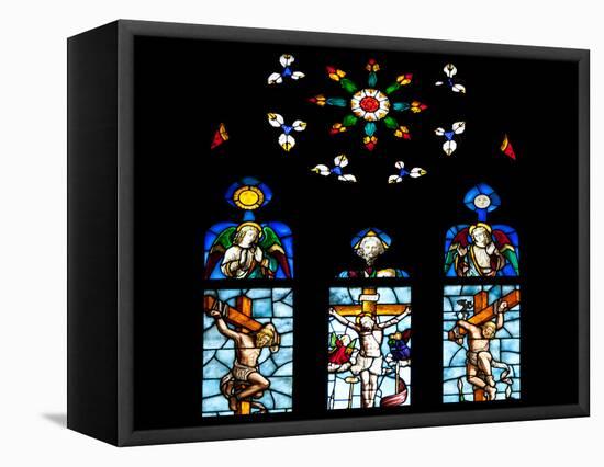 Italy, Milan, Milan Cathedral, Window 5, Stories from the New Testament-Samuel Magal-Framed Stretched Canvas