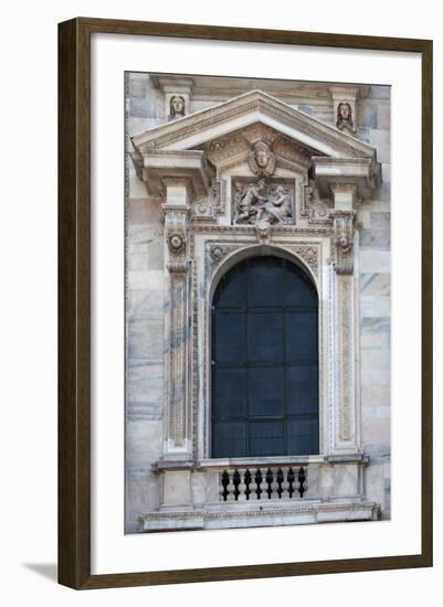 Italy, Milan, Milan Cathedral, Windows-Samuel Magal-Framed Photographic Print