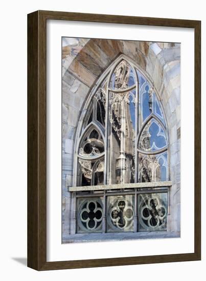 Italy, Milan, Milan Cathedral, Windows-Samuel Magal-Framed Photographic Print