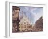 Italy, Milan, Piazza Duomo, 1835-null-Framed Giclee Print