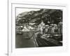 Italy, Naples, Amalfi Harbour with Boats on Beach-null-Framed Giclee Print