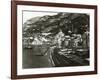 Italy, Naples, Amalfi Harbour with Boats on Beach-null-Framed Giclee Print