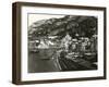 Italy, Naples, Amalfi Harbour with Boats on Beach-null-Framed Giclee Print