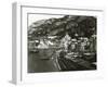 Italy, Naples, Amalfi Harbour with Boats on Beach-null-Framed Giclee Print