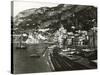 Italy, Naples, Amalfi Harbour with Boats on Beach-null-Stretched Canvas