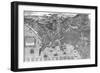 Italy, Naples, Map by Stephan Du Perac Drawing by Antonio Lafreri-null-Framed Giclee Print