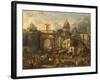 Italy, Naples, Market at Porta Capuana-Giacinto Gigante-Framed Giclee Print