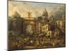 Italy, Naples, Market at Porta Capuana-Giacinto Gigante-Mounted Giclee Print