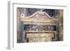 Italy, Naples Museum, Boscoreale, Villa of P. Fannius Synistor, Architecture with Door and Masks-Samuel Magal-Framed Photographic Print