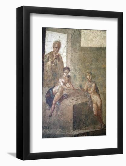 Italy, Naples Museum, from Pompeii, House of the Dioscuri, Medea premeditating the Murder of her Ch-Samuel Magal-Framed Photographic Print