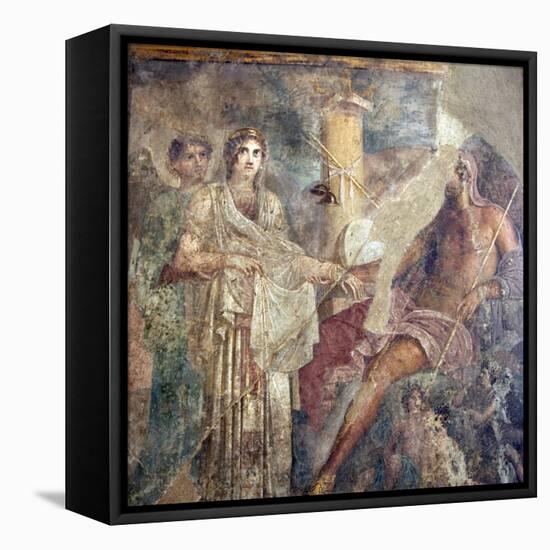 Italy, Naples Museum, from Pompeii, House of the Tragic Poet  (VII, 8, 3), Zeus and Hera Wedding-Samuel Magal-Framed Stretched Canvas