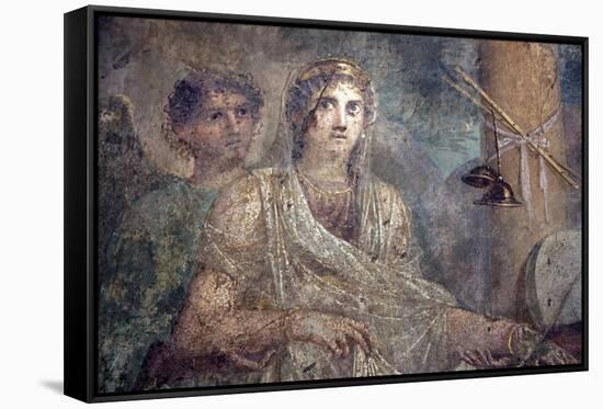 Italy, Naples Museum, from Pompeii, House of the Tragic Poet  (VII, 8, 3), Zeus and Hera Wedding-Samuel Magal-Framed Stretched Canvas