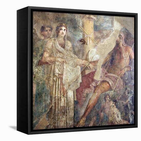 Italy, Naples Museum, from Pompeii, House of the Tragic Poet  (VII, 8, 3), Zeus and Hera Wedding-Samuel Magal-Framed Stretched Canvas