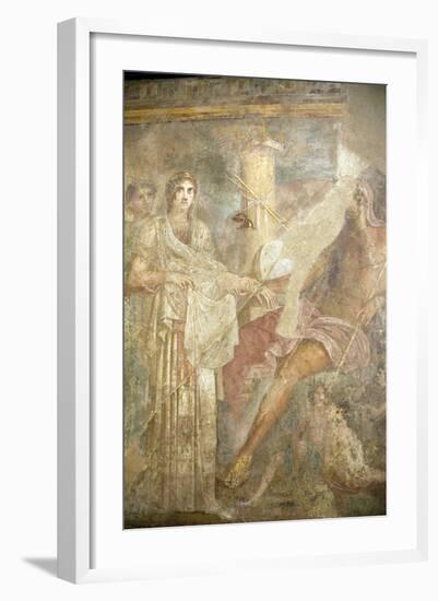 Italy, Naples Museum, from Pompeii, House of the Tragic Poet  (VII, 8, 3), Zeus and Hera Wedding-Samuel Magal-Framed Photographic Print