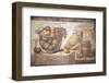 Italy, Naples Museum, from Pompeii, Praedia of Julia Felix (II, 4, 3), Still Life, Fruit in a Bowl-Samuel Magal-Framed Photographic Print