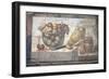 Italy, Naples Museum, from Pompeii, Praedia of Julia Felix (II, 4, 3), Still Life, Fruit in a Bowl-Samuel Magal-Framed Photographic Print