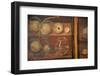 Italy, Naples Museum, Herculaneum, House of Stags (or Deer) (IV, 21), Still Life with Peaches-Samuel Magal-Framed Photographic Print