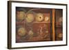 Italy, Naples Museum, Herculaneum, House of Stags (or Deer) (IV, 21), Still Life with Peaches-Samuel Magal-Framed Photographic Print