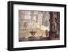 Italy, Naples, Naples Museum, Boscotrecase, Villa of Agrippa Postumo 16, Newsstands with Socket-Samuel Magal-Framed Photographic Print