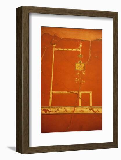 Italy, Naples, Naples Museum, Boscotrecase, Villa of Agrippa Postumo 16, Red Panel-Samuel Magal-Framed Photographic Print