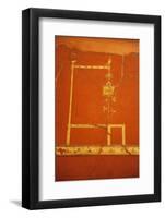 Italy, Naples, Naples Museum, Boscotrecase, Villa of Agrippa Postumo 16, Red Panel-Samuel Magal-Framed Photographic Print