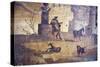 Italy, Naples, Naples Museum, Boscotrecase, Villa of Agrippa Postumo 16, Wall and Landscape- Sacral-Samuel Magal-Stretched Canvas