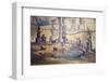 Italy, Naples, Naples Museum, Boscotrecase, Villa of Agrippa Postumo 16, Wall and Landscape- Sacral-Samuel Magal-Framed Photographic Print