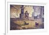 Italy, Naples, Naples Museum, Boscotrecase, Villa of Agrippa Postumo 16, Wall and Landscape- Sacral-Samuel Magal-Framed Photographic Print