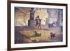 Italy, Naples, Naples Museum, Boscotrecase, Villa of Agrippa Postumo 16, Wall and Landscape- Sacral-Samuel Magal-Framed Photographic Print