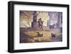 Italy, Naples, Naples Museum, Boscotrecase, Villa of Agrippa Postumo 16, Wall and Landscape- Sacral-Samuel Magal-Framed Photographic Print