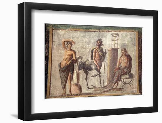 Italy, Naples, Naples Museum, Casa d'Adonide or della Regina Carolina, Pompeii, Chiron and Apollo-Samuel Magal-Framed Photographic Print