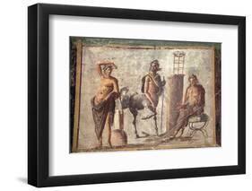 Italy, Naples, Naples Museum, Casa d'Adonide or della Regina Carolina, Pompeii, Chiron and Apollo-Samuel Magal-Framed Photographic Print